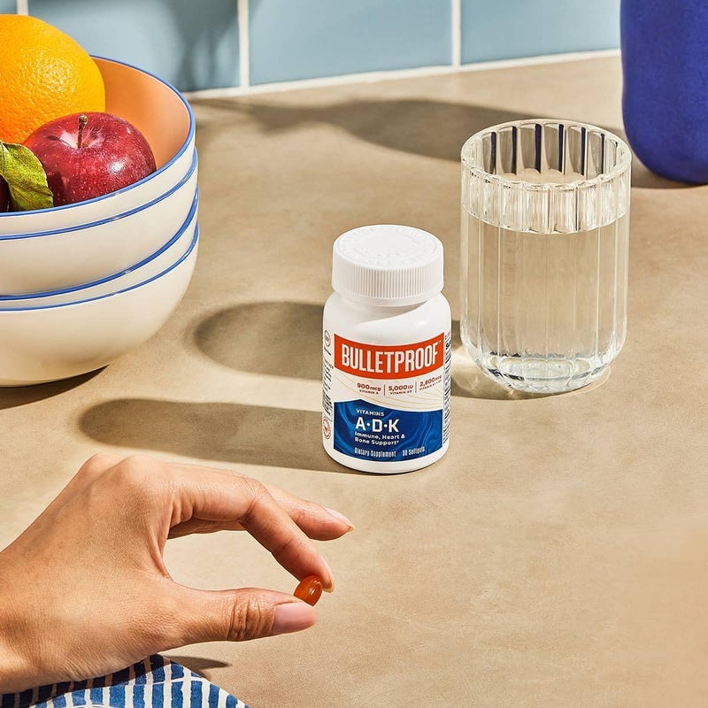 Bulletproof Vitamins ADK Softgels 30 Count Supplement for Heart Bone Health and Immune Support - Image 3