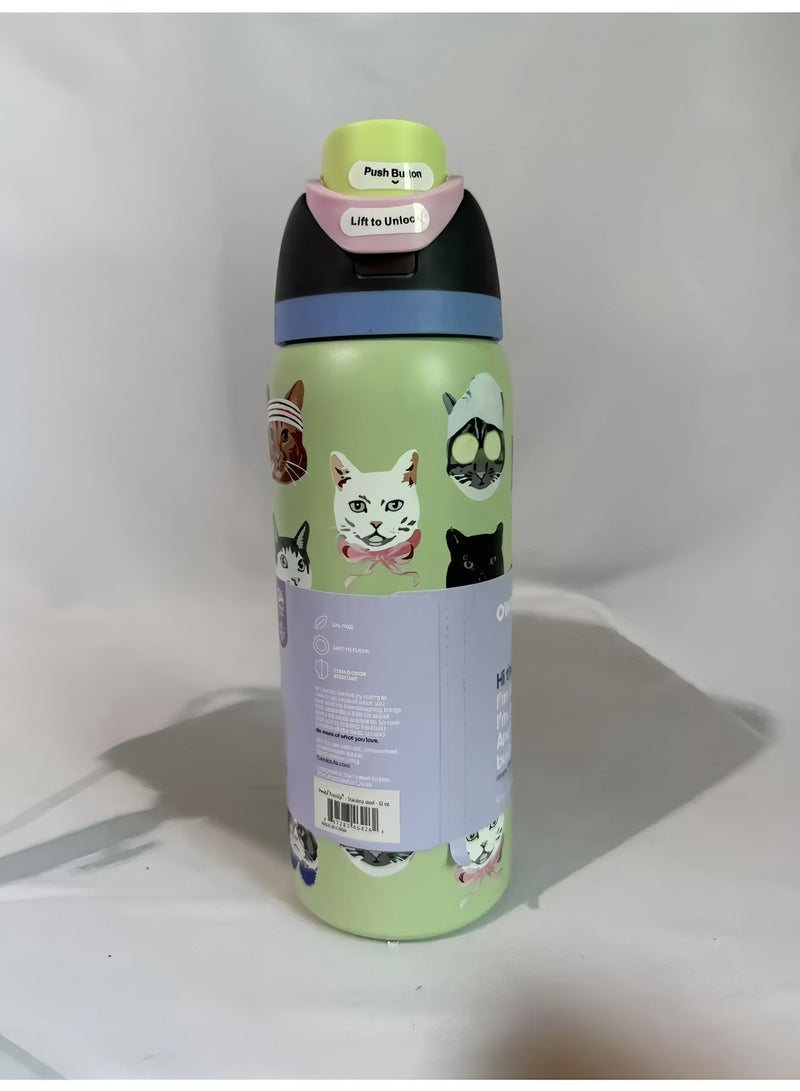 Insulated Stainless Steel Water Bottle With Straw For Sports Travel And School BPA Free Sports Water Bottle(32OZ) - view 2