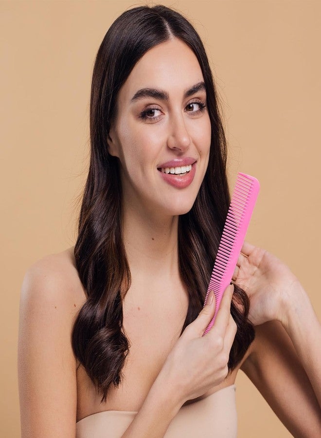 SAZIC Barber Plastic Tapering Hair Cutting Combs - Pink & Black (Set of 6) Barber Comb Set for Men & Women - Image 5