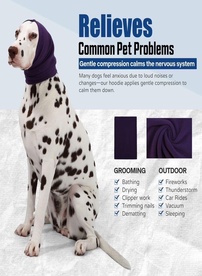 AOOLMOL Dog Calming Hoodie Quiet Head Cover Sleeves Anxiety Relief/Noise Protection - Grooming - Thunder - Fireworks - Image 3