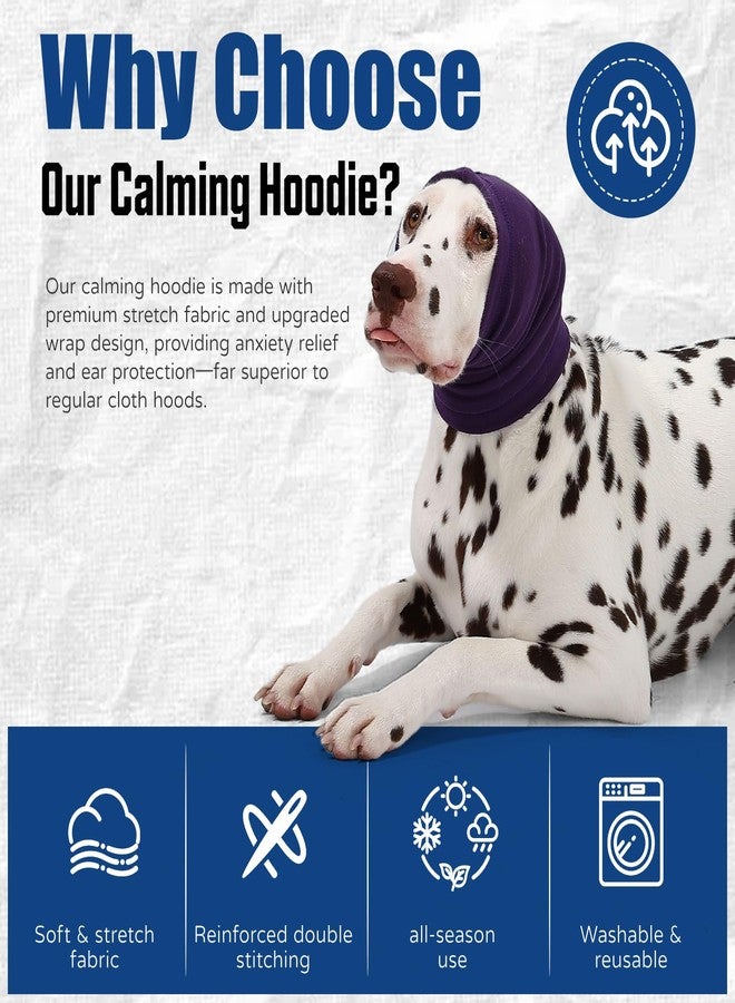 AOOLMOL Dog Calming Hoodie Quiet Head Cover Sleeves Anxiety Relief/Noise Protection - Grooming - Thunder - Fireworks - Image 2