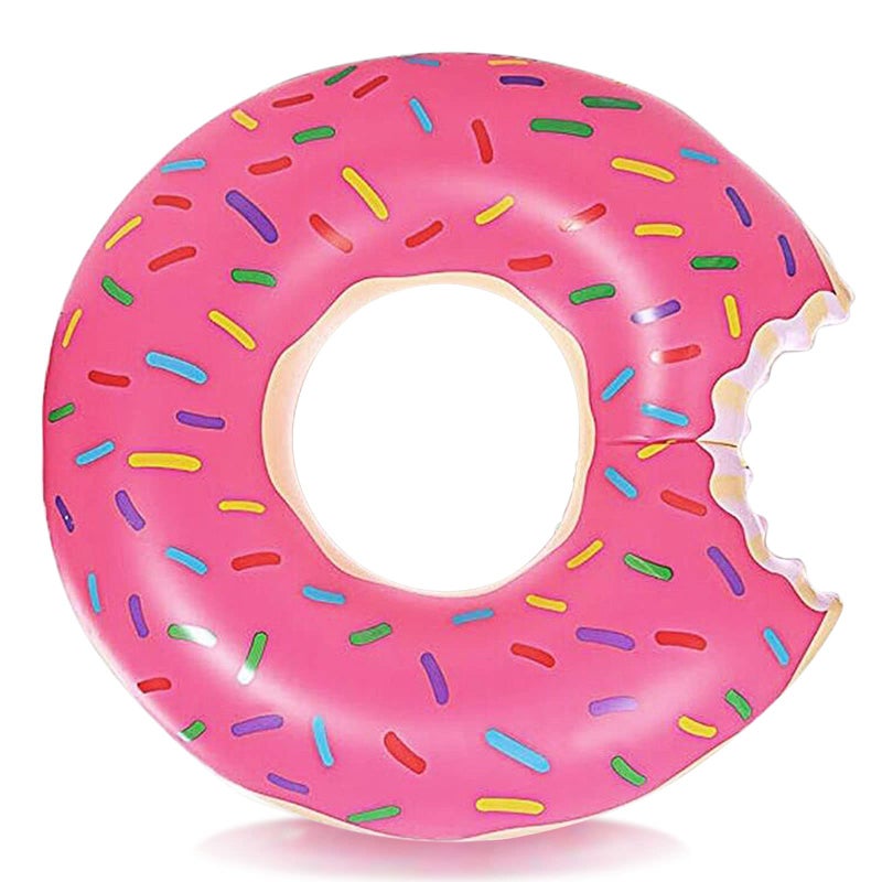 DMAR Donut Pool Floats Donut Tube Pool Doughnut Pool Float Donut Inflatables Doughnut Floatie Donut Swimming Ring for Beach Pool 30 1Pcs Pink - Image 2