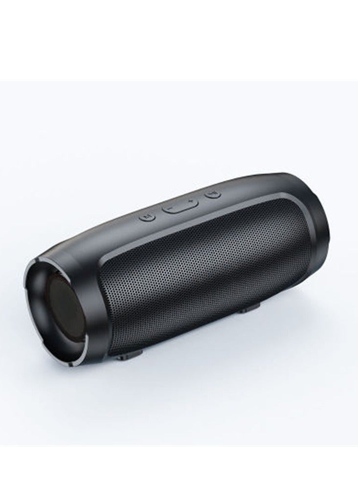 Intelligent Wireless Bluetooth Speaker Outdoor Speaker Pluggable Subwoofer Small Speaker Voice Broadcast Audio Black  - Image 1