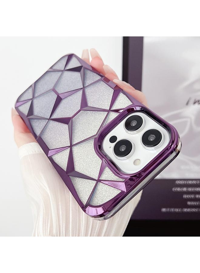 زبون جراب لهاتف iPhone 11 Pro Max، جراب هاتف TPU مطلي بالكهرباء، مكعب مائي لامع متدرج اللون - Image 5