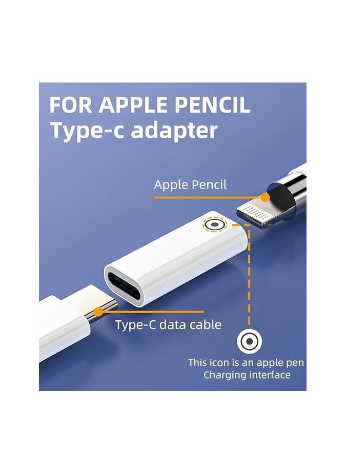 erorex USB C to iPencil Adapter, USB Type C to for Lightning Adapter for iPad 10th Generation Female to Female Charging Bluetooth Connector Charger USB-C Pencil for Apple Pencil 1st Generation  - Image 2