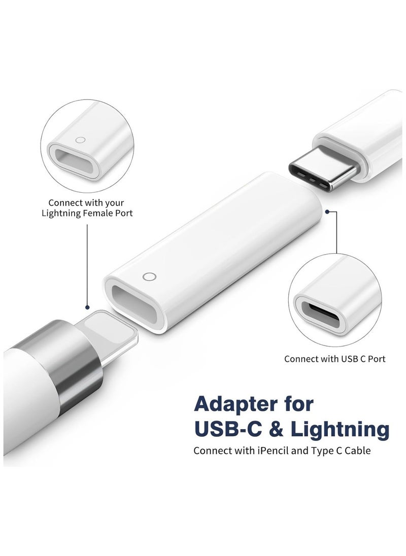erorex USB C to iPencil Adapter, USB Type C to for Lightning Adapter for iPad 10th Generation Female to Female Charging Bluetooth Connector Charger USB-C Pencil for Apple Pencil 1st Generation  - Image 4