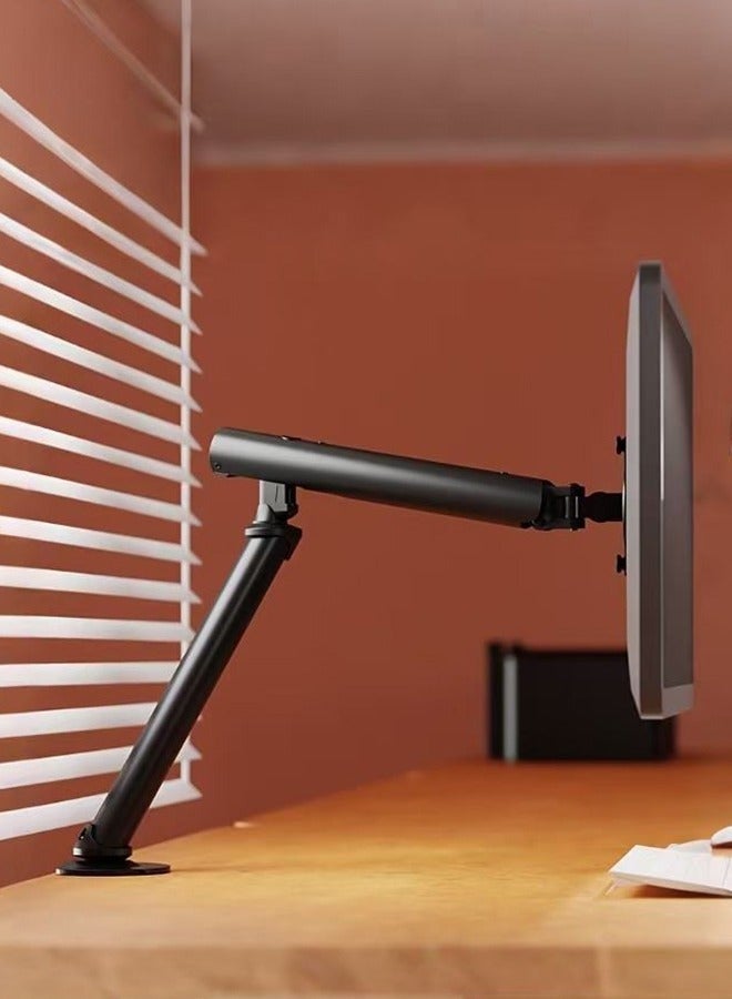 WALALLA Full Motion Monitor Stand,Tilt Swivel Single Monitor Arm Mount For 15-32 Inch Screen With Desk C-Clamp And Grommet Option - Image 2