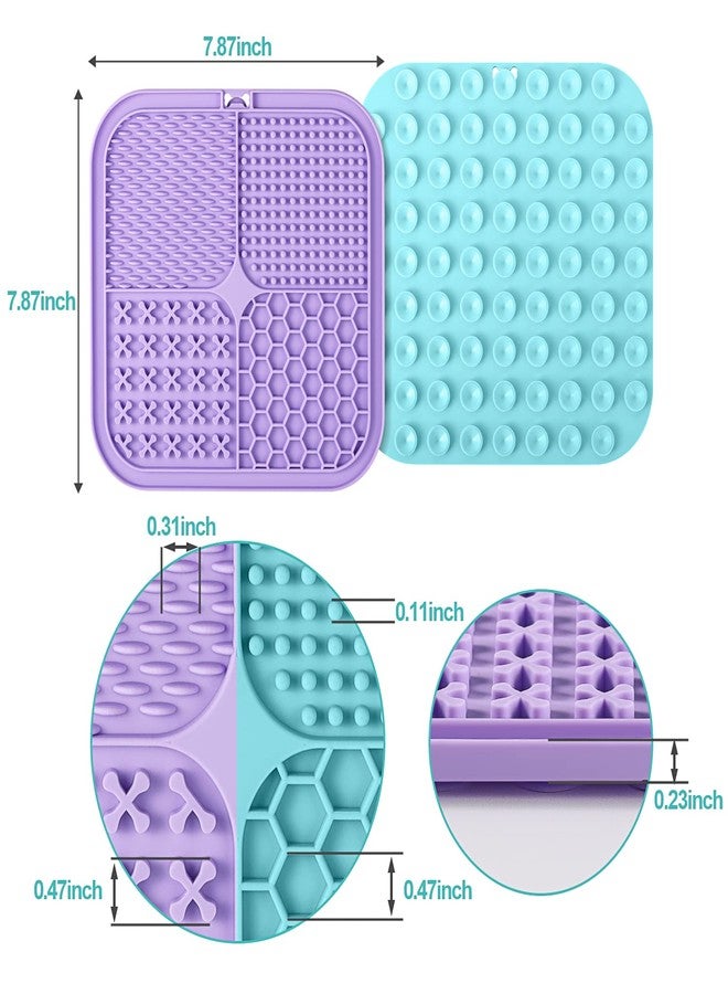 LUKITO Lick Mat for Dogs and Cats, Licking Mat with Suction Cups for Dog Anxiety Relief, Cat Peanut Butter Lick Pad for Boredom Reducer, Enrichment Toy, Treat Mat for Bathing Grooming (Large-3 Pack) - Image 3
