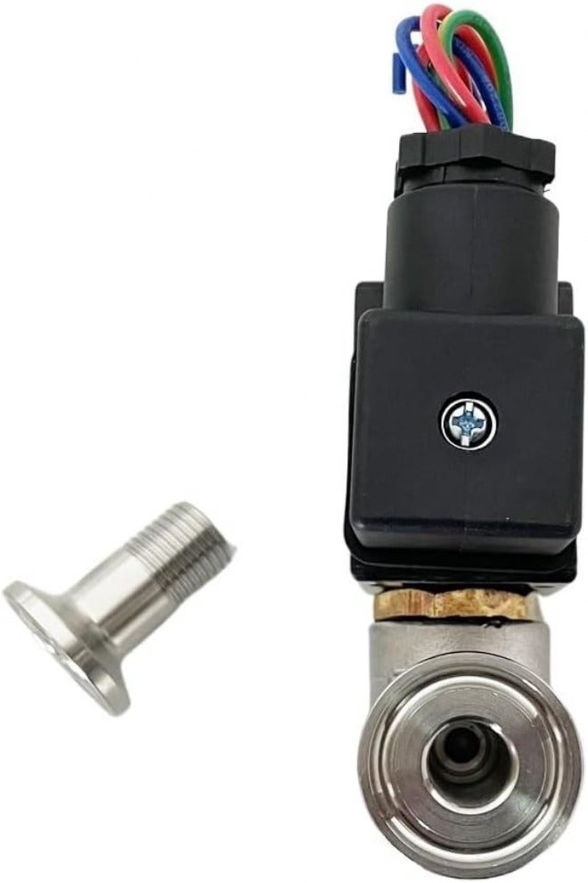 G1/4" Normally Open Stainless Steel Solenoid Valve 2 Way Oil Acid Pipe with Joint Thread Chuck VX2120-08-SS-NO(With 40mm,AC24V) - Image 3