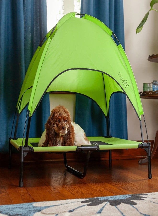 Midlee Green Dog Cot with Canopy (30" x 36") - Image 3