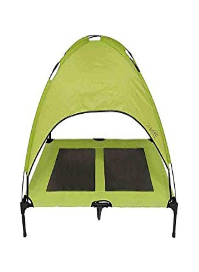 Midlee Green Dog Cot with Canopy (30" x 36") - Image 1