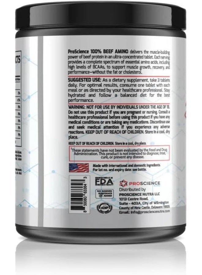 النوترا ProScience Nutra Beef Aminos – 300 قرص - Image 3