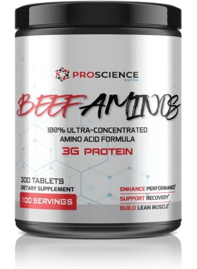 النوترا ProScience Nutra Beef Aminos – 300 قرص - Image 1
