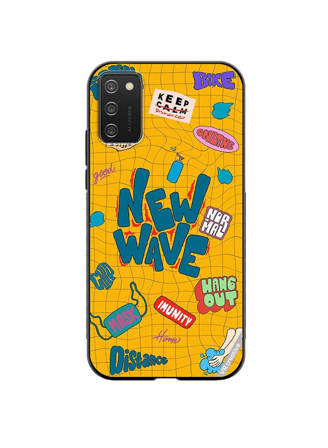 VR CREATIVE Protective Case Cover For Samsung Galaxy A03s Multiple Logo Design Design Multicolour - Image 1