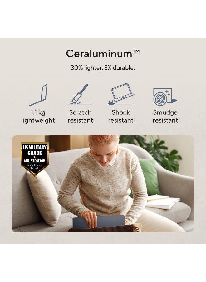 أسوس Zenbook 14/14inch/512Gigabyte SSD/8GB RAM/Snapdragon X  X1 26 100/Zabriskie Beige English Zabriskie Beige - Image 5