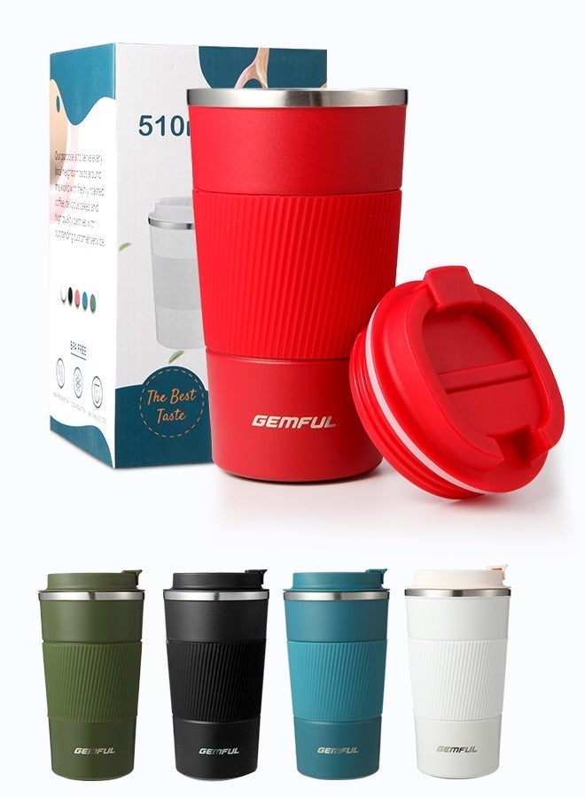 TRAVEL COFFEE MUG STAINLESS STEEL VACUUM ICE AND HOT DRINKS INSULATED TUMBLER FOR HOME OFFICE OUTDOOR WORKS