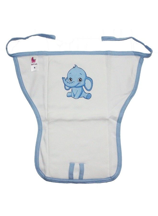SOFTCARE - Small Size Premium Cotton Cloth Reusable Extra Wide Padded Nappy For 2 To 4 Months Baby 3Pcs Pack - Image 1