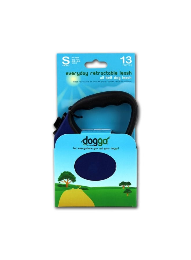 alcott Doggo everyday retractable leash 4m small blue - Image 1