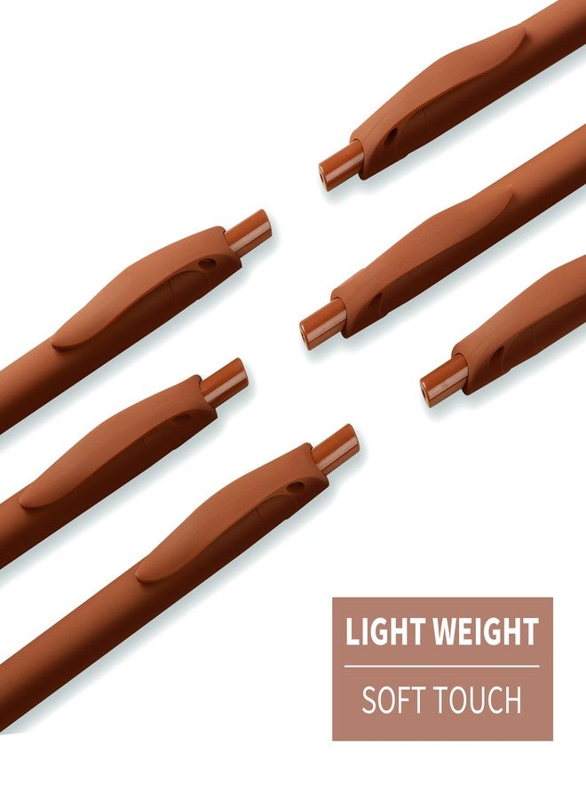 deegtran Pens Bulk, 50 Pack No Bleed Brown Click Pen, Wholesale Retractable Ballpoint Pens, Pens Medium Point, Smooth Ink Pens, 1.0MM Brown Ink - Image 4