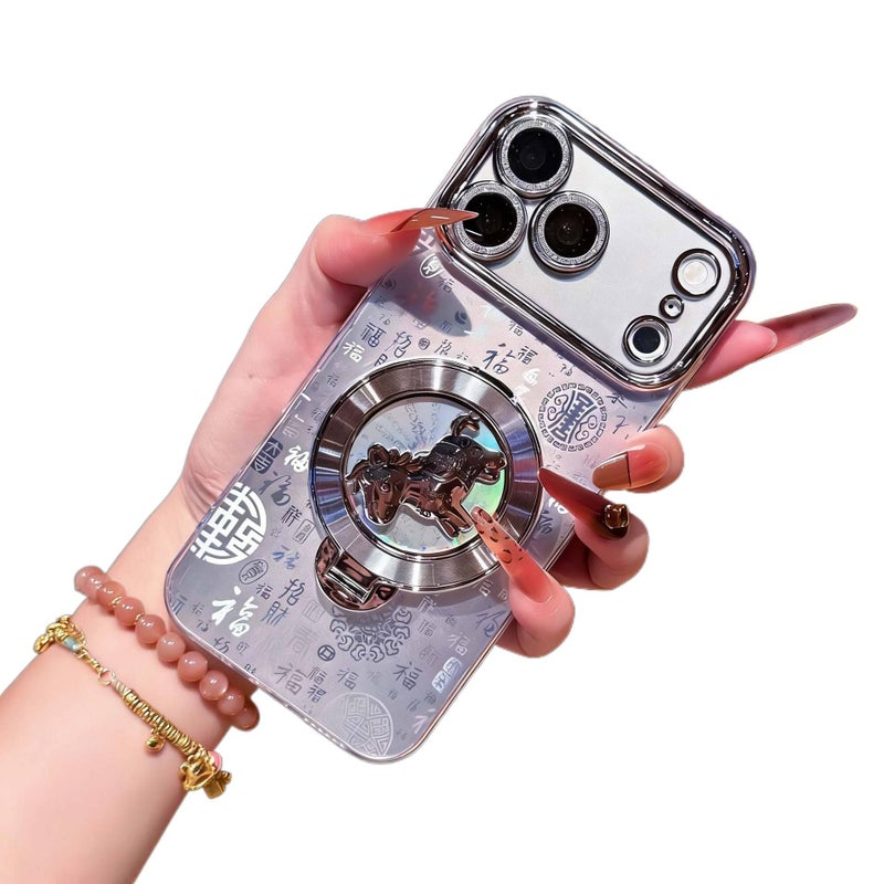 غطاء واقي | حماية من السقوط | حامل قائم | مقاوم للصدمات لـ iPhone 17 / 17 Air / 17 Pro / 17 Pro Max | TPU - Image 3