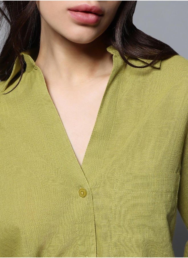 HIGH STAR - Women Green Shirt - Image 1