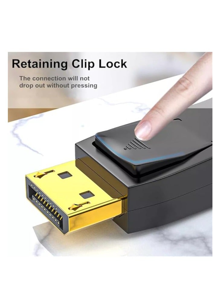 Terabyte DP to DP Cable DP to DP Display Port Cable DP Cable HD Dispaly Compatible with Computer Desktop Laptop PC Monitor Projector 1.8M Black - Image 5