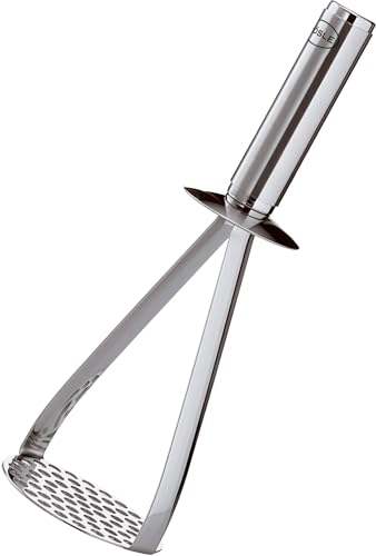 Rösle Kartoffelstampfer, Hochwertiger Stampfer für Kartoffeln und Knollen-Gemüse, Edelstahl 18/10, hochglänzend / matt, Spülmaschinengeeignet,Silver,12780 - Image 1