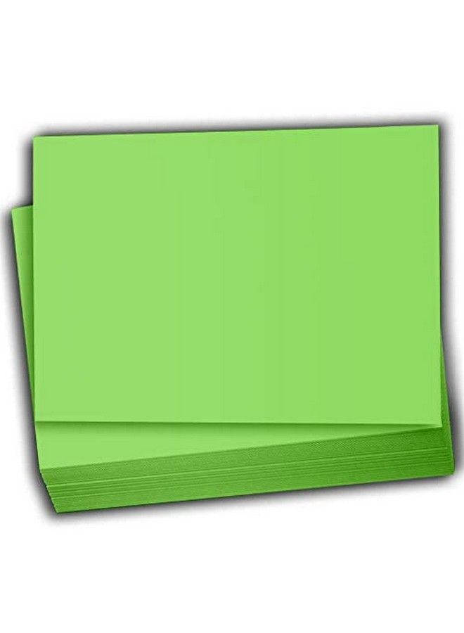Hamilco Colored Scrapbook Cardstock Paper 4X6 Card Stock Paper 65 Lb Cover 100 Pack (Green Apple) - Image 1