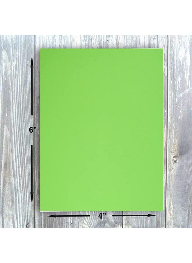 Hamilco Colored Scrapbook Cardstock Paper 4X6 Card Stock Paper 65 Lb Cover 100 Pack (Green Apple) - Image 4
