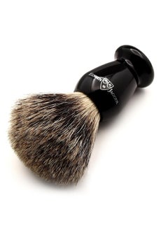 Edwin Jagger Edwin Jagger 1EJ946SDS Classic Best Badger Hair Exfoliating Shaving Brush with Stand for Shaving Cream or Shaving Soap for Men and Women (Imitation Ebony)  - Image 3