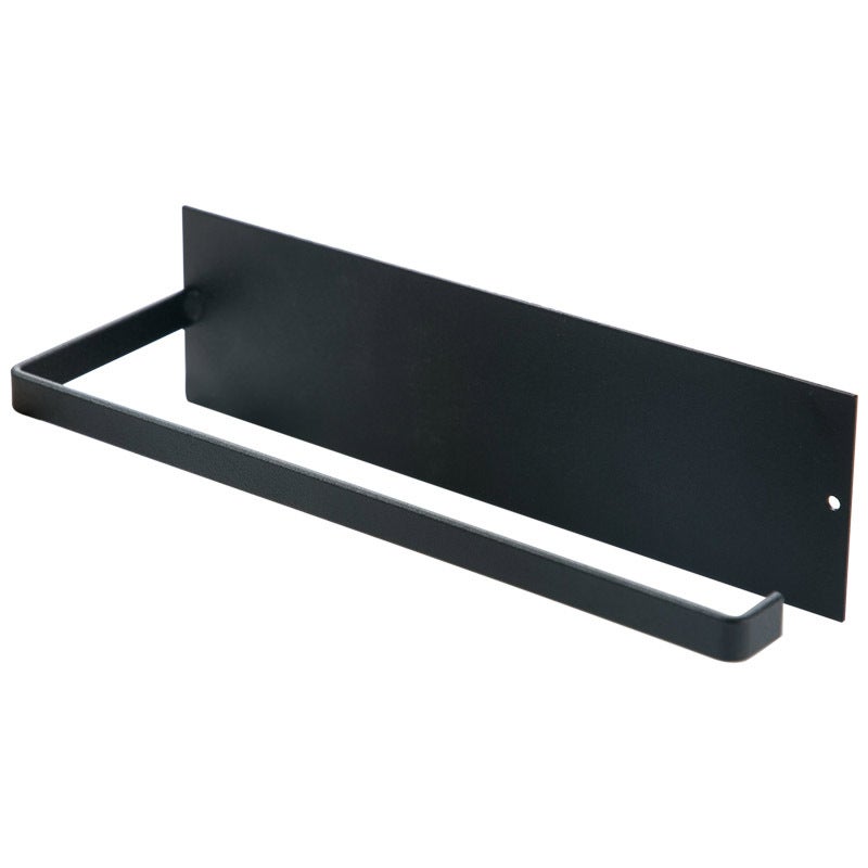 general Black Self-Adhesive Paper Towel Holder Wall Mounted Storage Rack for Kitchen and Bathroom - Image 4