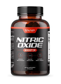 SNAP SUPPLEMENTS Nitric Oxide Booster, Support Quick recovery,Aids healthy circulation and support muscle growth - Dietary Supplements 90 Capsules  - Image 1