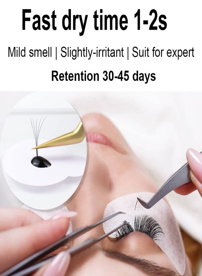 NAGARAKU غراء تمديد الرموش الفائق القوة NAGARAKU 1-3 ثواني جفاف سريع/احتفاظ 30-40 يوم/5 مل غراء رموش/رائحة خفيفة مهيجة قليلاً/مدة التخزين 5-6 أشهر غراء رموش - Image 3