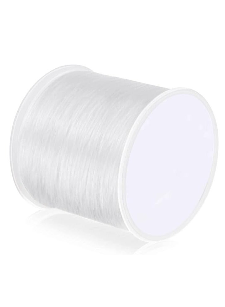 Capstro 1mm Elastic Bracelet String – 328FT (100m) White Stretch Beading Cord for Jewelry Making, Beading, Crafting, and DIY Bracelets  - Image 1