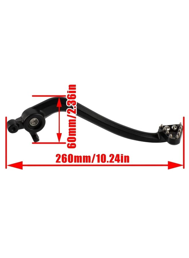 ذراع فرامل القدم للدراجة النارية الفضي لغاز غاز MC125 EC250 EC300 EC Ex Mc 250F 350F 450F 2021-2023 EX250 MC250 MC350F 2022-2023 دواسة فرامل متينة عالية الأداء هندسة دقيقة للطرق الوعرة دراجة ترابية مغامرة - Image 2