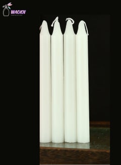 WAOKN Ten Sets Of Household Lighting Candles, Emergency Smogless Long Pole Candle, Diameter 1.7X20Cm, Can Burn For About 6 Hours  - Image 4