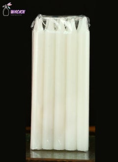 WAOKN Ten Sets Of Household Lighting Candles, Emergency Smogless Long Pole Candle, Diameter 1.7X20Cm, Can Burn For About 6 Hours  - Image 3