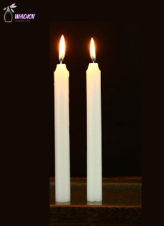 WAOKN Ten Sets Of Household Lighting Candles, Emergency Smogless Long Pole Candle, Diameter 1.7X20Cm, Can Burn For About 6 Hours  - Image 5