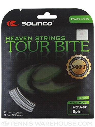Solinco Tour Bite Soft (17-1.20mm) Tennis String (Silver) (2-Sets) - Image 4