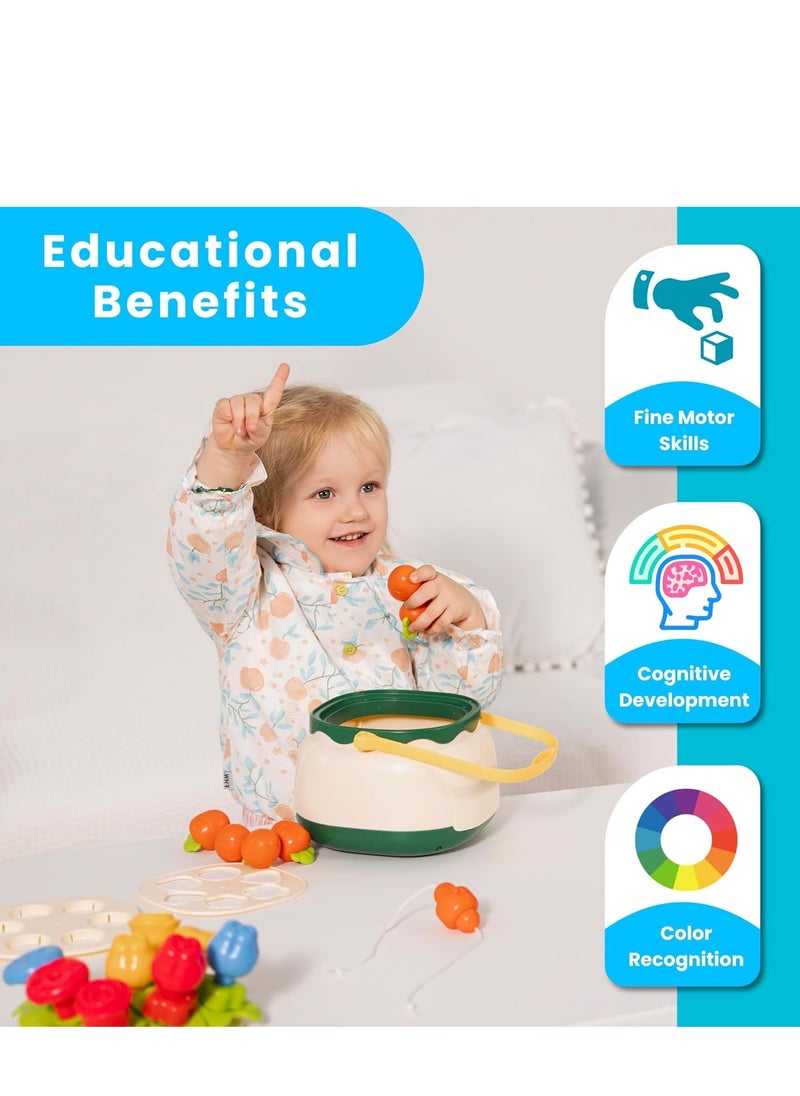 Generic - Sorting and Stacking Toy for Toddlers, Flower Garden Building Montessori Toy Set, Shape Sorting Matching Toy, Learning Educational Stacking Toy for Toddlers Boys Girls - Image 1