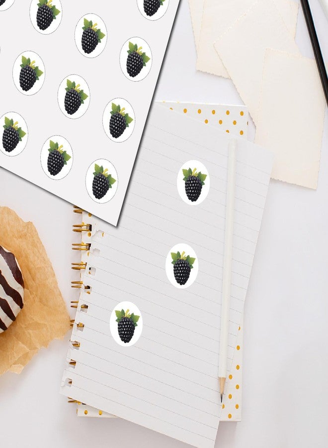 CREATCABIN 128Pcs 8 Sheets Small BlackBerry Stickers Fruit Cartoon Stickers 1 Inch Mini Self-Adhesive Waterproof Teacher Reward Decal Bulk for Scrapbooking Envelopes Water Bottle Laptop Helmet Planner - Image 4
