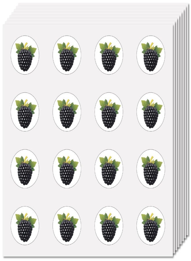 CREATCABIN 128Pcs 8 Sheets Small BlackBerry Stickers Fruit Cartoon Stickers 1 Inch Mini Self-Adhesive Waterproof Teacher Reward Decal Bulk for Scrapbooking Envelopes Water Bottle Laptop Helmet Planner - Image 1