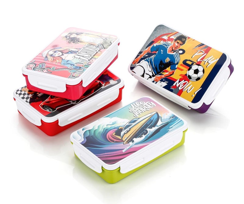 Lunch Box with Insulated Fabric Jacket 3 Containers 