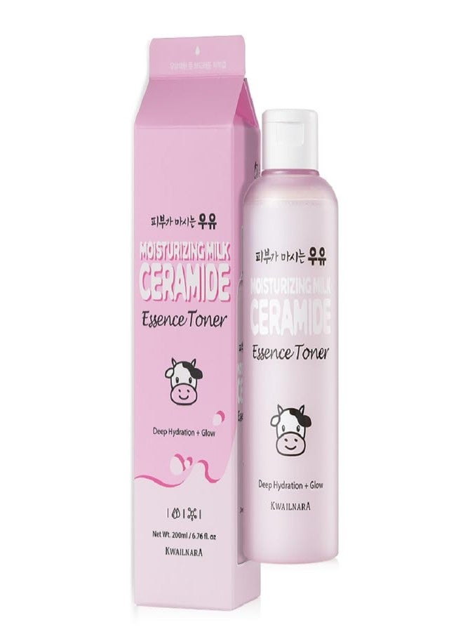 WELCOS Kwailnara Moisturizing Ceramide Toner | Long Lasting Hydrating, Soothing, Nourishing w/Milk Extract, Shea Butter, Royal Jelly | Korean Skin Care | 200ml / 6.76 Fl. oz - Image 1