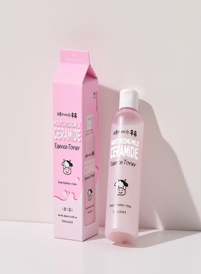WELCOS Kwailnara Moisturizing Ceramide Toner | Long Lasting Hydrating, Soothing, Nourishing w/Milk Extract, Shea Butter, Royal Jelly | Korean Skin Care | 200ml / 6.76 Fl. oz - Image 4