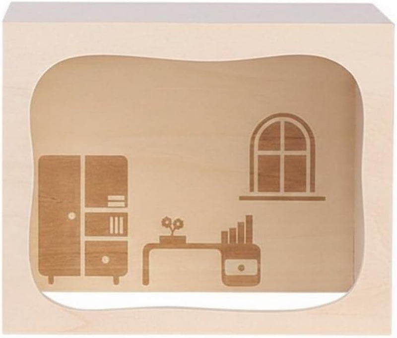 Wooden Hamster Smooth Edges Stackable Hamster House Gnaw Pet Supplies, Small Study Room - Image 1