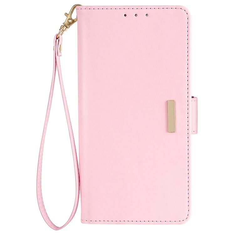 erorex For Samsung Galaxy A36 5G Crossbody Chain Leather Phone Case(Pink) - Image 2