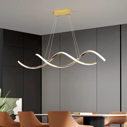 Decor chronicle Gold Chandelier for Living Room Modern, Dining Room, Hanging Lights for Living Room Smart Voice Assist (Google, Alexa), App Control (Warm White, Cold White, Natural White) - Image 1