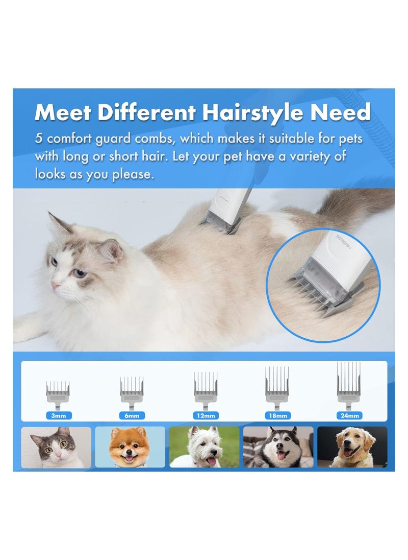 Dog Cat Grooming Brush, 15000 Pa Vacuum Suction, 2L Large Capacity, Dog Grooming Clippers Professional, Dog Grooming Kit for Thick Short Long Hair, Silent, Pet Grooming Vacuum & Dog Grooming Kit  - Image 2