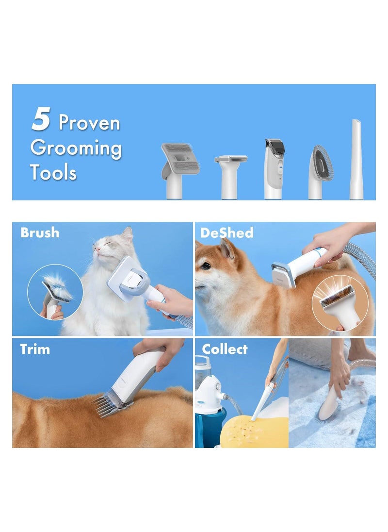 Dog Cat Grooming Brush, 15000 Pa Vacuum Suction, 2L Large Capacity, Dog Grooming Clippers Professional, Dog Grooming Kit for Thick Short Long Hair, Silent, Pet Grooming Vacuum & Dog Grooming Kit  - Image 5